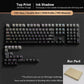 132+ Keys Gradient Green PBT Double Shot Top Print Shine Through Backlit keycaps For Gateron Cherry MX Gamer Mechanical Keyboard