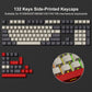 138 Keys Retro Dark Grey Red PBT Keycap Double Shot Cherry Profile Key caps for Cherry MX Switches Mechanical Gamer Keyboard