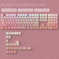 2026 New Purple Topographic Side Print Shine Through Keycaps 97/134+ Key Cherry Profile Double Shot Dye Sub PBT for MX Switch
