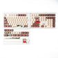 133 Keys MOA Profile Walnut wood PBT Keycaps Customs Dye Sub Key caps for 61/87/104 Cherry MX Switch Gaming Mechanical Keyboard