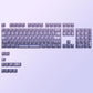 115 Keys Purple Transparent Clear Keycaps Crystal Ceramic PC Keycap RGB Shine Through Key cap MDA Profile for MX Switch Keyboard