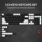 138 Keys Retro Dark Grey Red PBT Keycap Double Shot Cherry Profile Key caps for Cherry MX Switches Mechanical Gamer Keyboard