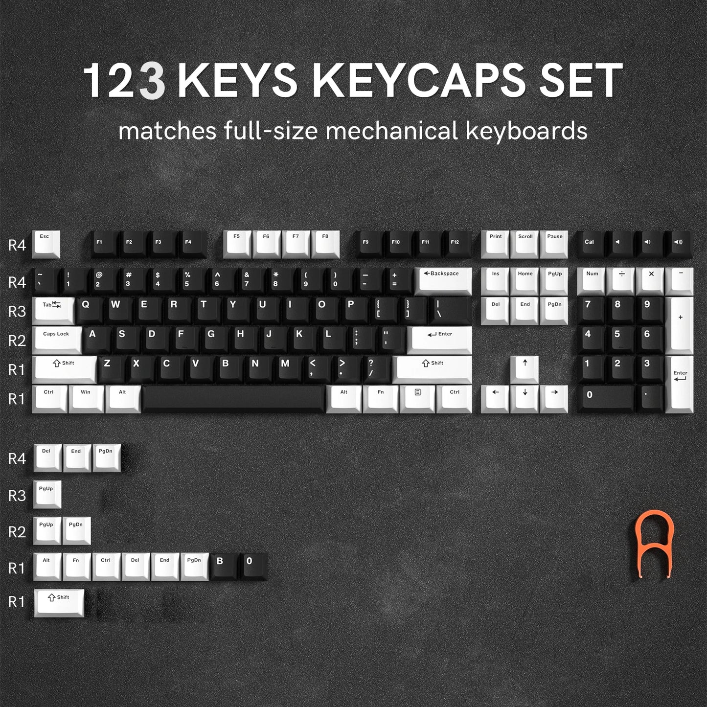 138 Keys Retro Dark Grey Red PBT Keycap Double Shot Cherry Profile Key caps for Cherry MX Switches Mechanical Gamer Keyboard