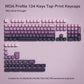 133 Keys MOA Profile Walnut wood PBT Keycaps Customs Dye Sub Key caps for 61/87/104 Cherry MX Switch Gaming Mechanical Keyboard