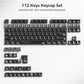 112 Keys Cherry Profile Time Metal Feel PBT Keycaps Top Print Dye Sub Key Cap For Cherry Mx Gamer Mechanical Keyboard Keycaps