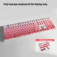 98 Key White Topographic 4.0 PBT Keycaps Double Shot Side Print Shine Through Backlit key caps For MX Gamer Mechanical Keyboard