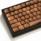 133 Keys MOA Profile Walnut wood PBT Keycaps Customs Dye Sub Key caps for 61/87/104 Cherry MX Switch Gaming Mechanical Keyboard