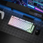 98 Key White Topographic 4.0 PBT Keycaps Double Shot Side Print Shine Through Backlit key caps For MX Gamer Mechanical Keyboard