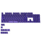 115 Keys Purple Transparent Clear Keycaps Crystal Ceramic PC Keycap RGB Shine Through Key cap MDA Profile for MX Switch Keyboard