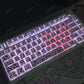 Contour 4.0 Side Engraved Keycap PBT Translucent 97/130 Key Mechanical Keyboard Key Cap White For Magnetic Switch F75 GMK87