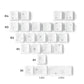 XVX 21 Keys Sliver Butterfly Keycaps IMD-Pattern Shine Through Heart-Shaped Keycaps OEM Profile DIY Decorative Keycapseycap