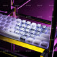 XVX 21 Keys Sliver Butterfly Keycaps IMD-Pattern Shine Through Heart-Shaped Keycaps OEM Profile DIY Decorative Keycapseycap