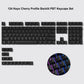 138 Keys Retro Dark Grey Red PBT Keycap Double Shot Cherry Profile Key caps for Cherry MX Switches Mechanical Gamer Keyboard