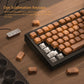 133 Keys MOA Profile Walnut wood PBT Keycaps Customs Dye Sub Key caps for 61/87/104 Cherry MX Switch Gaming Mechanical Keyboard
