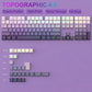 132 Key Custom Lavender Purple Double Shot Keycaps Shine Through PBT Keycaps for Cherry Gateron MX Switches Mechanical Keyboards