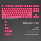 97-122 Keys Shadow Fold Dye Sub PBT Keycap Cherry Profile Side Printed Shine Through Keycaps for MX Switches Gaming Keyboard