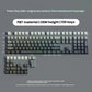 2026 New Purple Topographic Side Print Shine Through Keycaps 97/134+ Key Cherry Profile Double Shot Dye Sub PBT for MX Switch