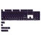 115 Keys Purple Transparent Clear Keycaps Crystal Ceramic PC Keycap RGB Shine Through Key cap MDA Profile for MX Switch Keyboard