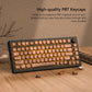 133 Keys MOA Profile Walnut wood PBT Keycaps Customs Dye Sub Key caps for 61/87/104 Cherry MX Switch Gaming Mechanical Keyboard