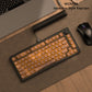 133 Keys MOA Profile Walnut wood PBT Keycaps Customs Dye Sub Key caps for 61/87/104 Cherry MX Switch Gaming Mechanical Keyboard