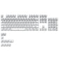 115 Keys Purple Transparent Clear Keycaps Crystal Ceramic PC Keycap RGB Shine Through Key cap MDA Profile for MX Switch Keyboard