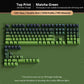 132+ Keys Gradient Green PBT Double Shot Top Print Shine Through Backlit keycaps For Gateron Cherry MX Gamer Mechanical Keyboard
