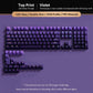 132+ Keys Gradient Green PBT Double Shot Top Print Shine Through Backlit keycaps For Gateron Cherry MX Gamer Mechanical Keyboard