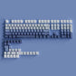 135 Keys Gradient Green Shine Through Keycaps Side Printed PBT Double Shot Keycaps OEM Profile for MX Switches Gaming Keyboards