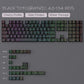 2026 New Purple Topographic Side Print Shine Through Keycaps 97/134+ Key Cherry Profile Double Shot Dye Sub PBT for MX Switch
