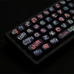 Black irregular letters Keycaps 126 Keys PBT Material MOA Profile DYE-SUB Personalized For CHERRY MX Switch Mechanical Keyboard