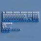 New Gradient Gray Double Shot RGB Backlit Keycaps OEM Profile 135 Keys Side Printed PBT Keycaps for Cherry MX Switches Keyboards
