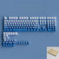 New Gradient Gray Double Shot RGB Backlit Keycaps OEM Profile 135 Keys Side Printed PBT Keycaps for Cherry MX Switches Keyboards
