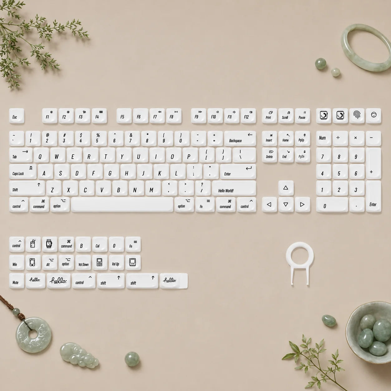 134 Keys MOA Profile Walnut wood PBT Keycaps Customs Dye Sub Key caps for 61/87/104 Cherry MX Switch Gaming Mechanical Keyboard