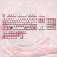 133 Keys MOA Profile Walnut wood PBT Keycaps Customs Dye Sub Key caps for 61/87/104 Cherry MX Switch Gaming Mechanical Keyboard