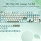 133 Keys MOA Profile Walnut wood PBT Keycaps Customs Dye Sub Key caps for 61/87/104 Cherry MX Switch Gaming Mechanical Keyboard