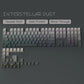 New Gradient Gray Double Shot RGB Backlit Keycaps OEM Profile 135 Keys Side Printed PBT Keycaps for Cherry MX Switches Keyboards