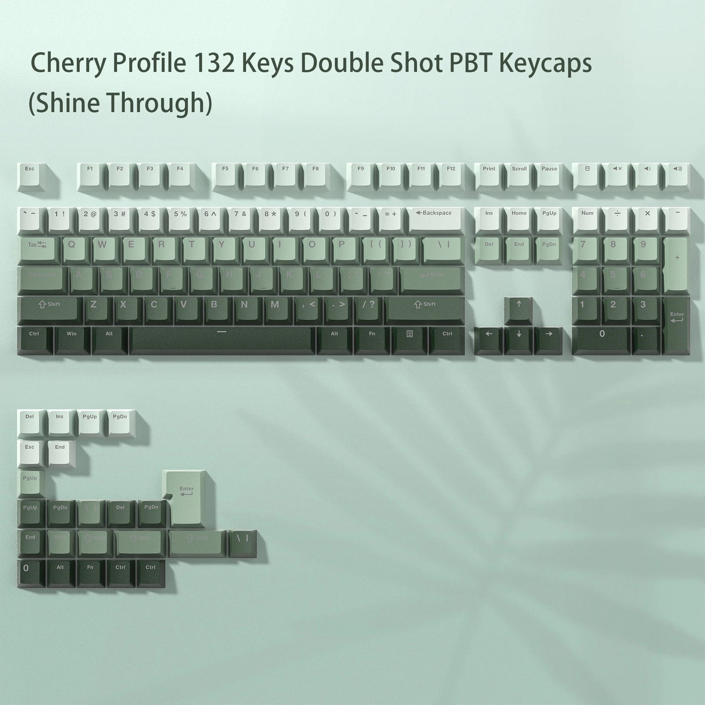 132 Key Custom Lavender Purple Double Shot Keycaps Shine Through PBT Keycaps for Cherry Gateron MX Switches Mechanical Keyboards