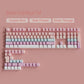 135 Keys Gradient Green Shine Through Keycaps Side Printed PBT Double Shot Keycaps OEM Profile for MX Switches Gaming Keyboards