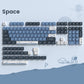 142 Keys White PBT Keycaps MOA Profile PBT Dye Sublimation DIY Key cap for 61/87/104 Cherry MX Switch Gaming Mechanical Keyboard