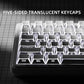 97-122 Keys Shadow Fold Dye Sub PBT Keycap Cherry Profile Side Printed Shine Through Keycaps for MX Switches Gaming Keyboard