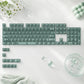 115 Keys Purple Transparent Clear Keycaps Crystal Ceramic PC Keycap RGB Shine Through Key cap MDA Profile for MX Switch Keyboard