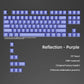 97-122 Keys Shadow Fold Dye Sub PBT Keycap Cherry Profile Side Printed Shine Through Keycaps for MX Switches Gaming Keyboard