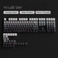 135 Keys Gradient Green Shine Through Keycaps Side Printed PBT Double Shot Keycaps OEM Profile for MX Switches Gaming Keyboards