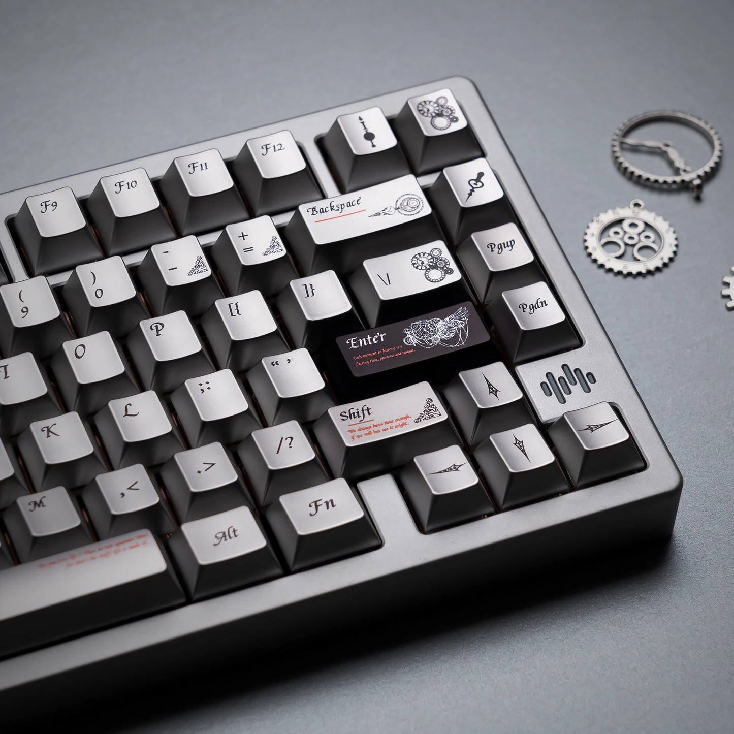 112 Keys Cherry Profile Time Metal Feel PBT Keycaps Top Print Dye Sub Key Cap For Cherry Mx Gamer Mechanical Keyboard Keycaps