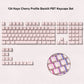 138 Keys Retro Dark Grey Red PBT Keycap Double Shot Cherry Profile Key caps for Cherry MX Switches Mechanical Gamer Keyboard