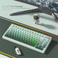 132+ Keys Gradient Green PBT Double Shot Top Print Shine Through Backlit keycaps For Gateron Cherry MX Gamer Mechanical Keyboard