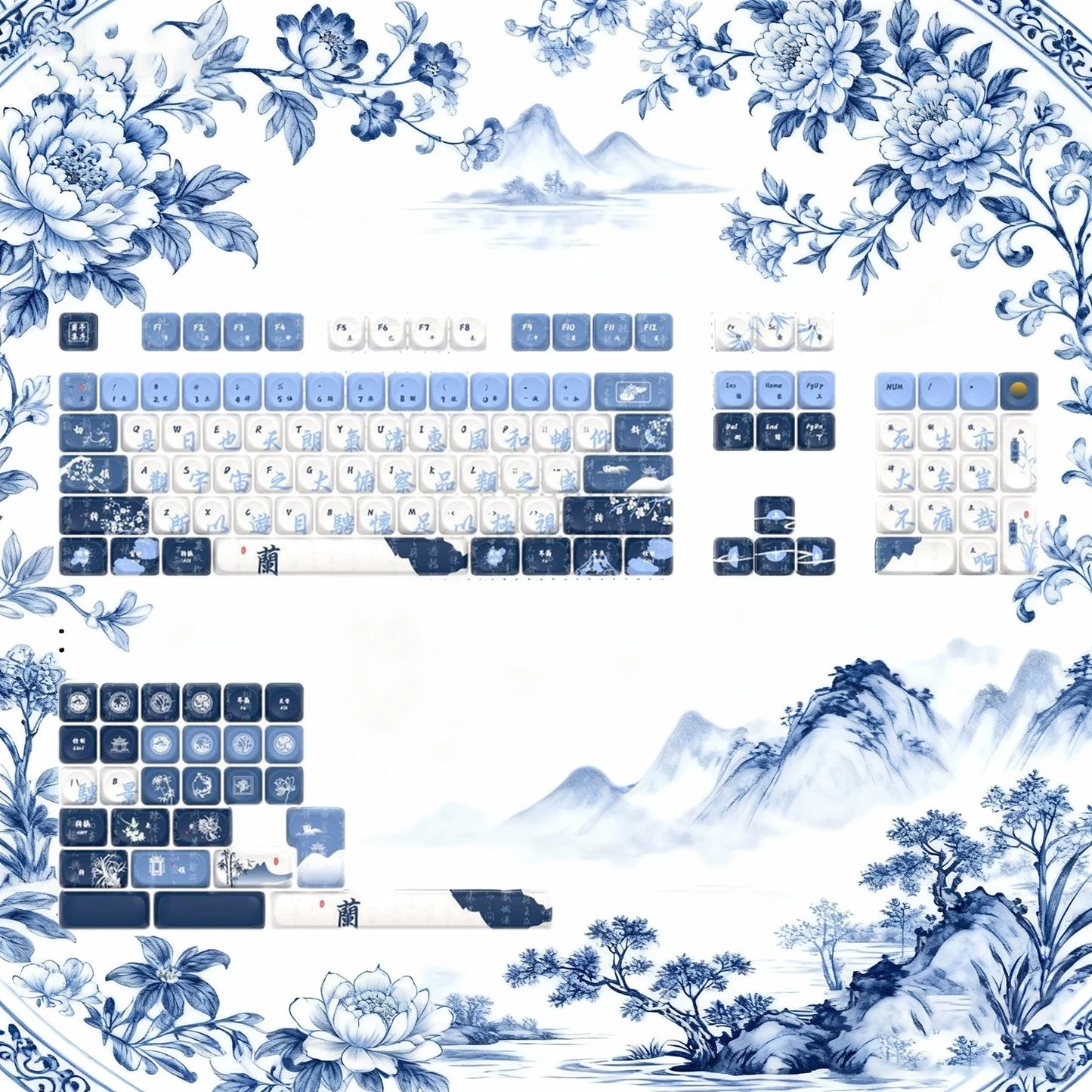 142 Keys White PBT Keycaps MOA Profile PBT Dye Sublimation DIY Key cap for 61/87/104 Cherry MX Switch Gaming Mechanical Keyboard