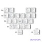 XVX 21 Keys Sliver Butterfly Keycaps IMD-Pattern Shine Through Heart-Shaped Keycaps OEM Profile DIY Decorative Keycapseycap
