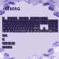 115 Keys Purple Transparent Clear Keycaps Crystal Ceramic PC Keycap RGB Shine Through Key cap MDA Profile for MX Switch Keyboard