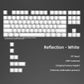 97-122 Keys Shadow Fold Dye Sub PBT Keycap Cherry Profile Side Printed Shine Through Keycaps for MX Switches Gaming Keyboard